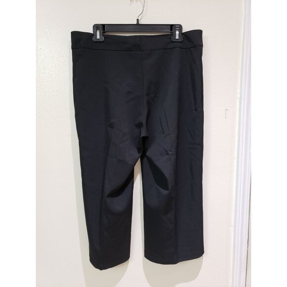 Jamie Nicole black, cropped, wide leg pants, size 14 - Picture 3 of 4